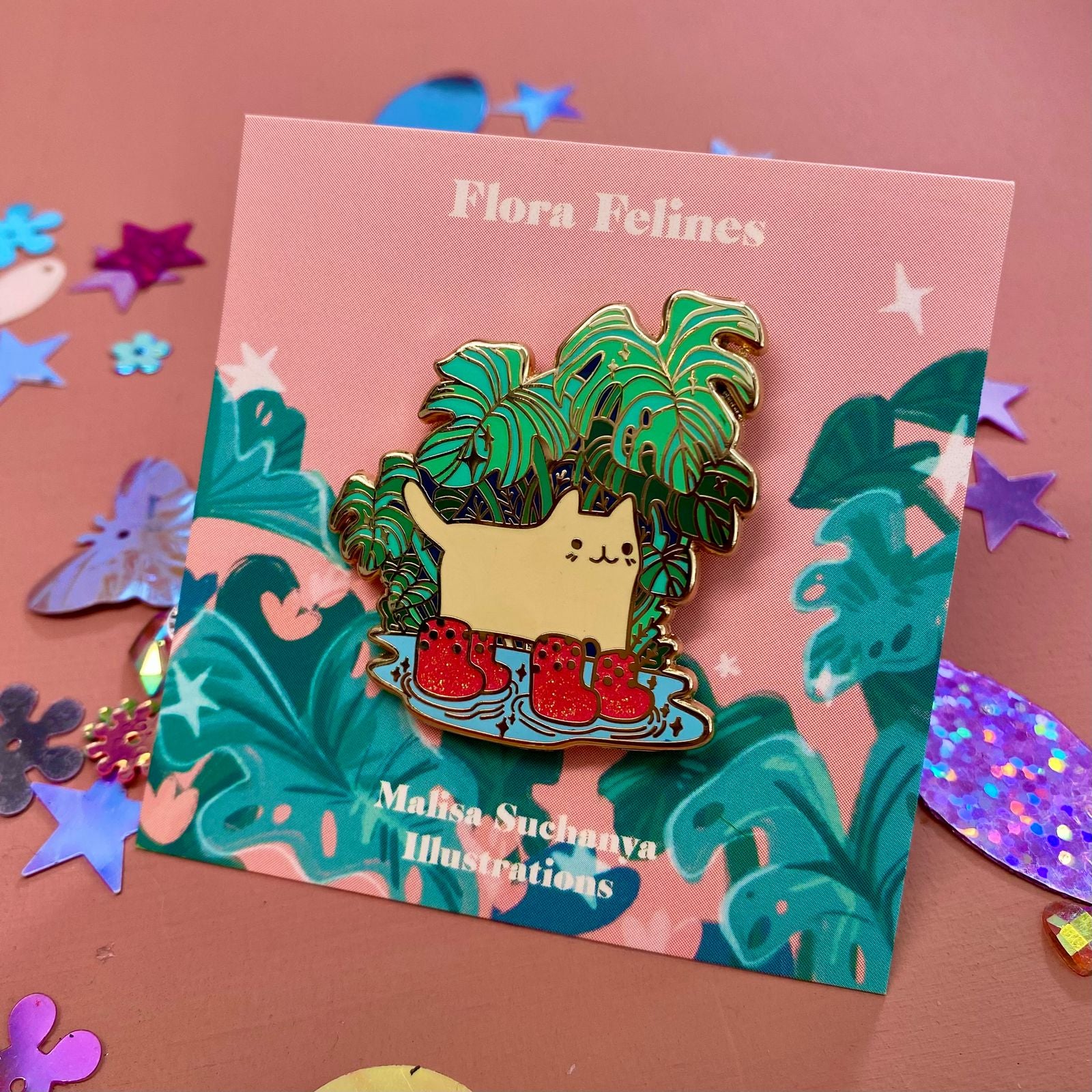 Flora Feline : Monstera Pin