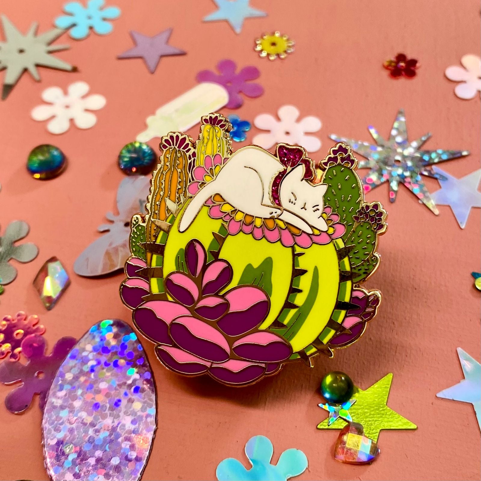 Flora Feline : Cactus Pin