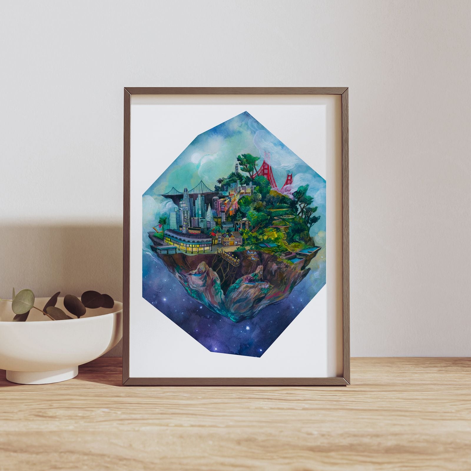 Sf Island, Enbarcadero Print