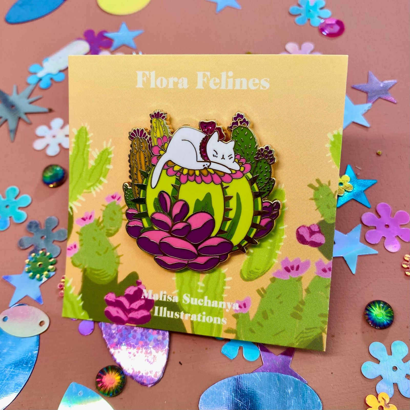 Flora Feline : Cactus Pin